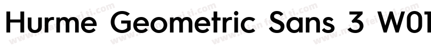 Hurme Geometric Sans 3 W01 Rg字体转换